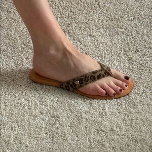 UGG Leopard Print Sandals - Brown and Tan